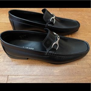 Donald J Pliner Men’s Black Dress Loafers Shoes 11